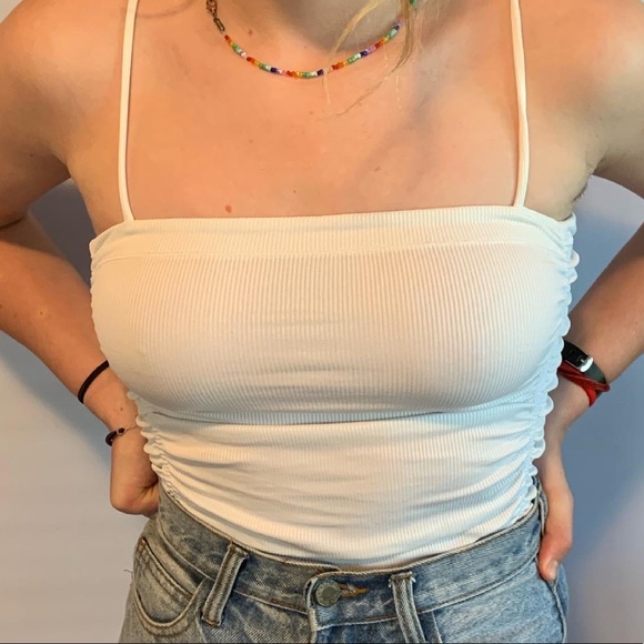 White body suit ruffle - Picture 2 of 2